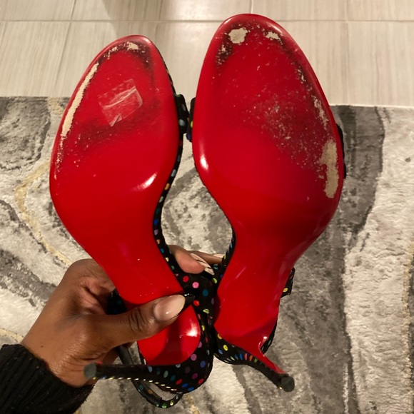 Polka Dot Christian Louboutin sandals - Picture 5 of 6